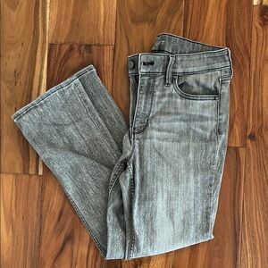 White House Black Market Woman’s Charcoal Bootcut Cropped Jeans